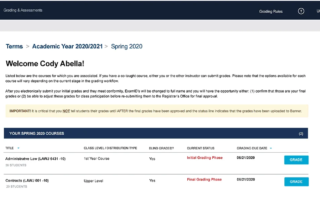 Grading screen capture