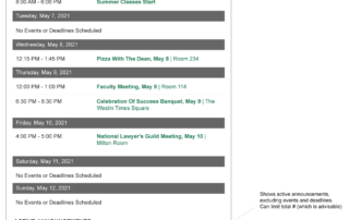 Communications portal screen capture